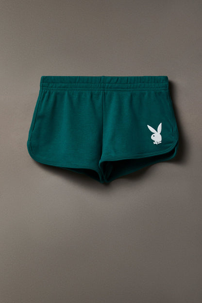 Playboy Graphic Fleece Dolphin Short 2.5"