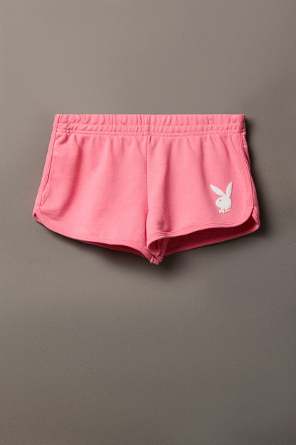 Playboy Graphic Fleece Dolphin Short 2.5"