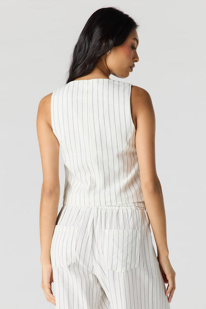 Linen-Blend Vest
