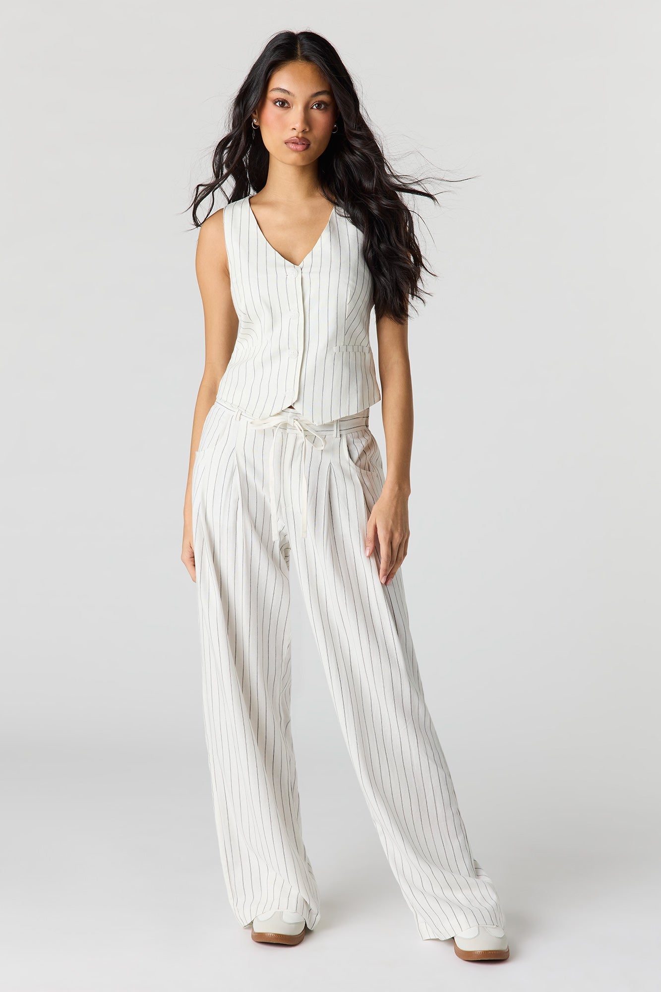 Linen-Blend Vest