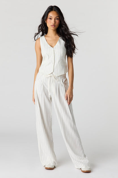Linen-Blend Vest