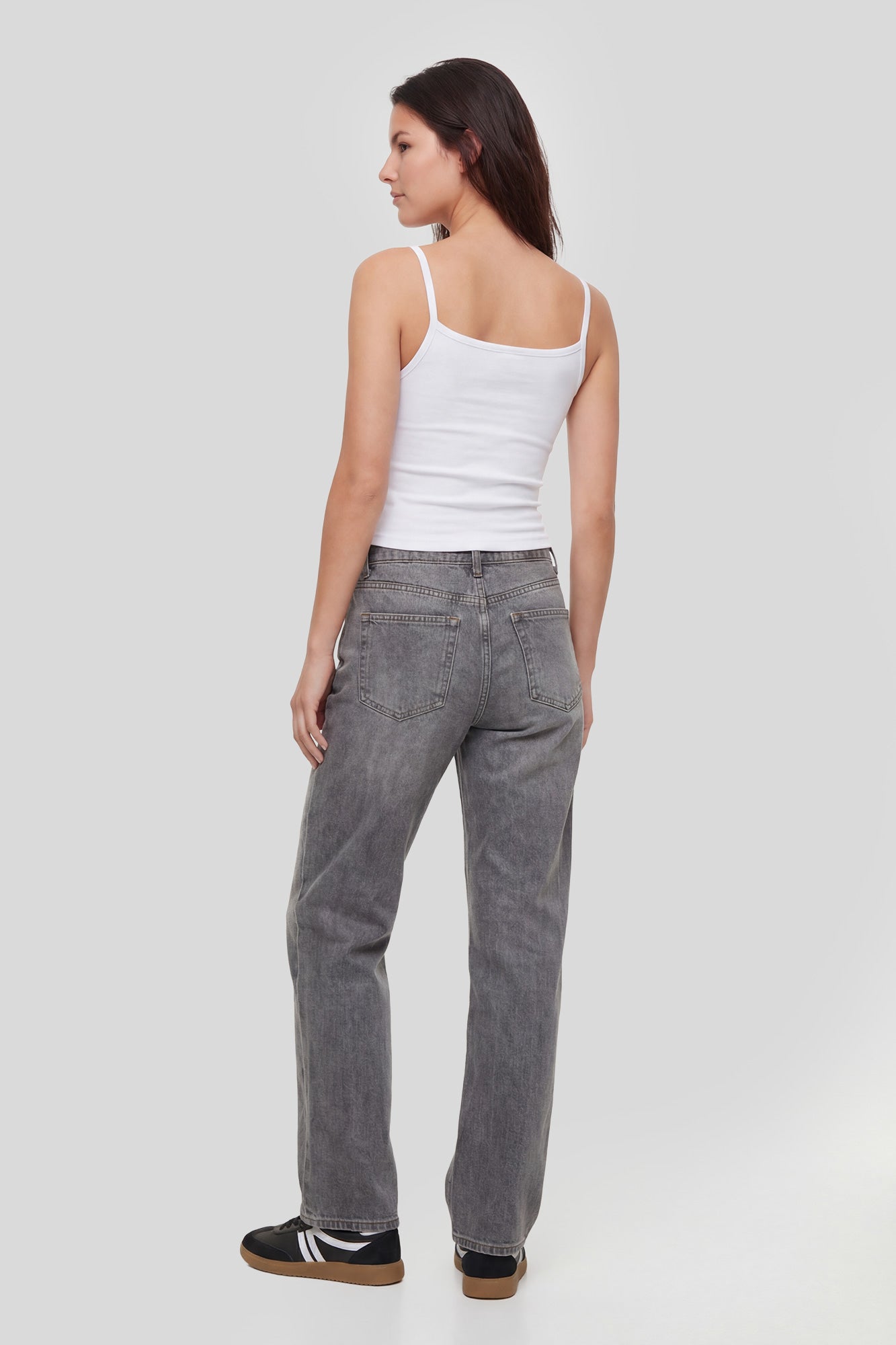 Low Rise Baggy Grey Jean