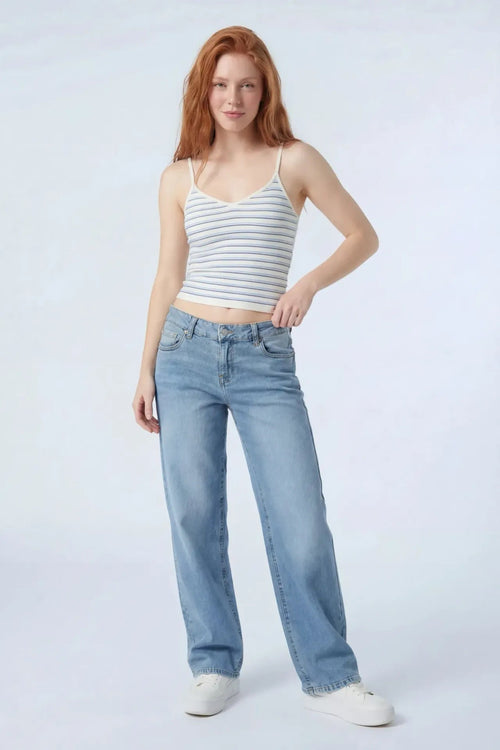 Low Rise Baggy Light Jean