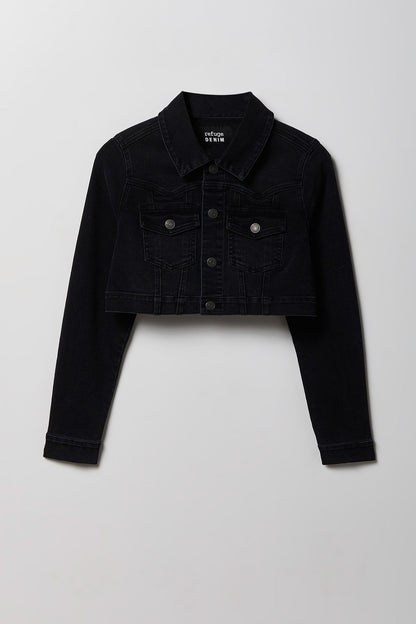 Classic Cropped Denim Jacket