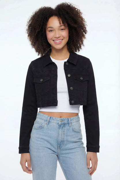 Classic Cropped Denim Jacket