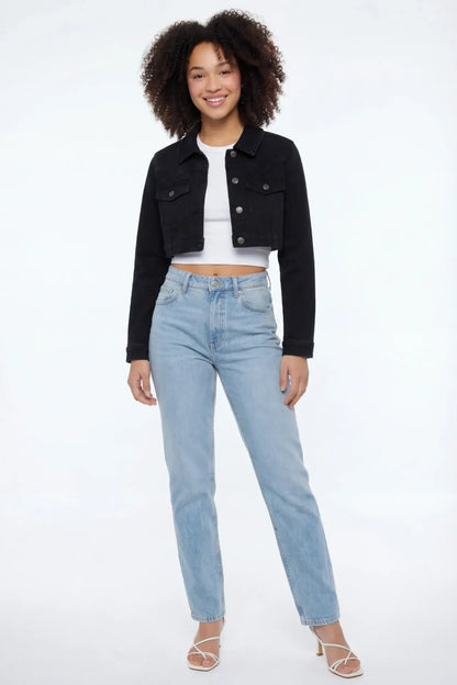 Classic Cropped Denim Jacket