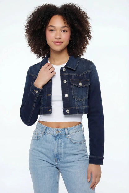 Classic Cropped Denim Jacket