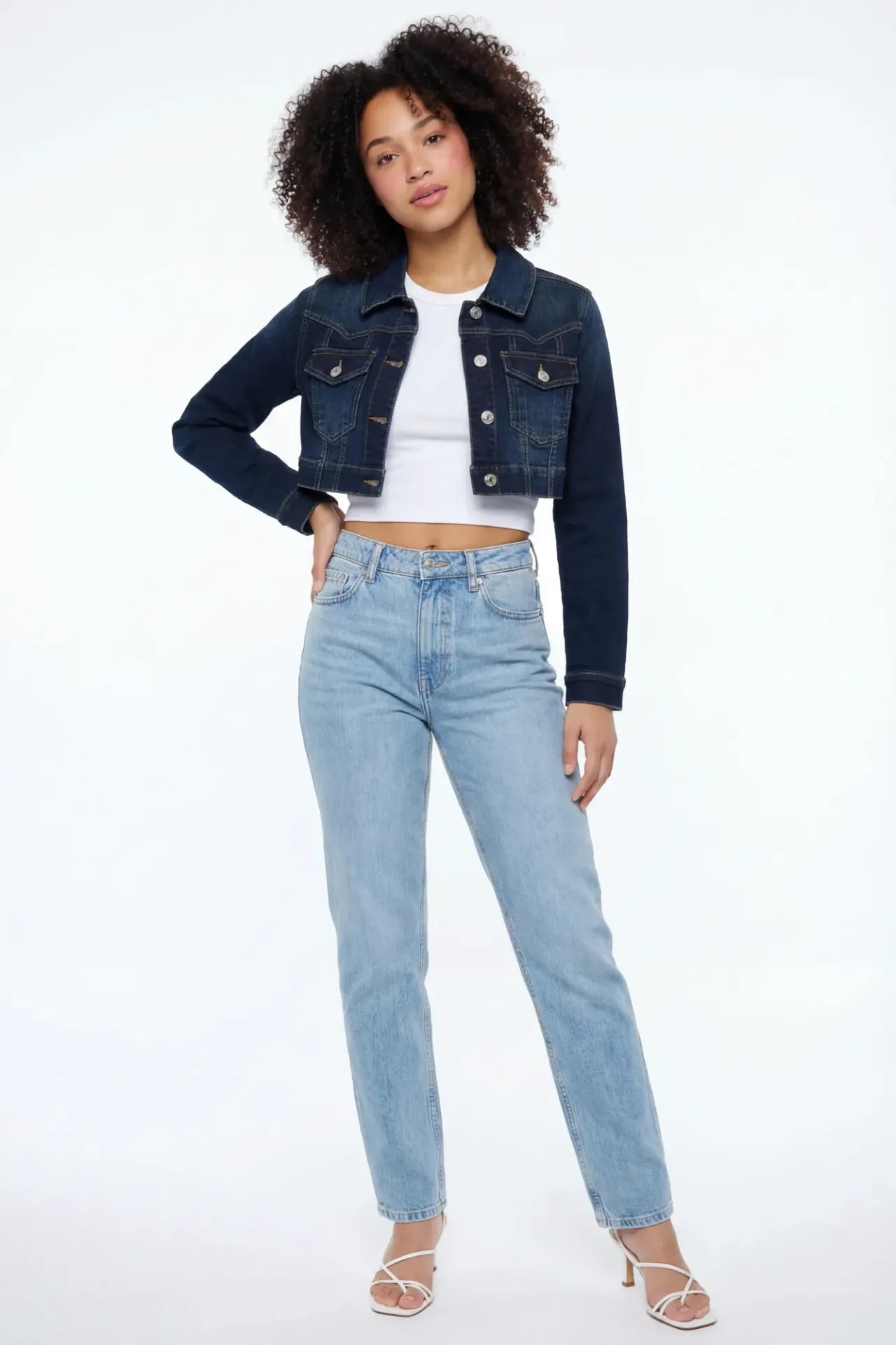 Classic Cropped Denim Jacket