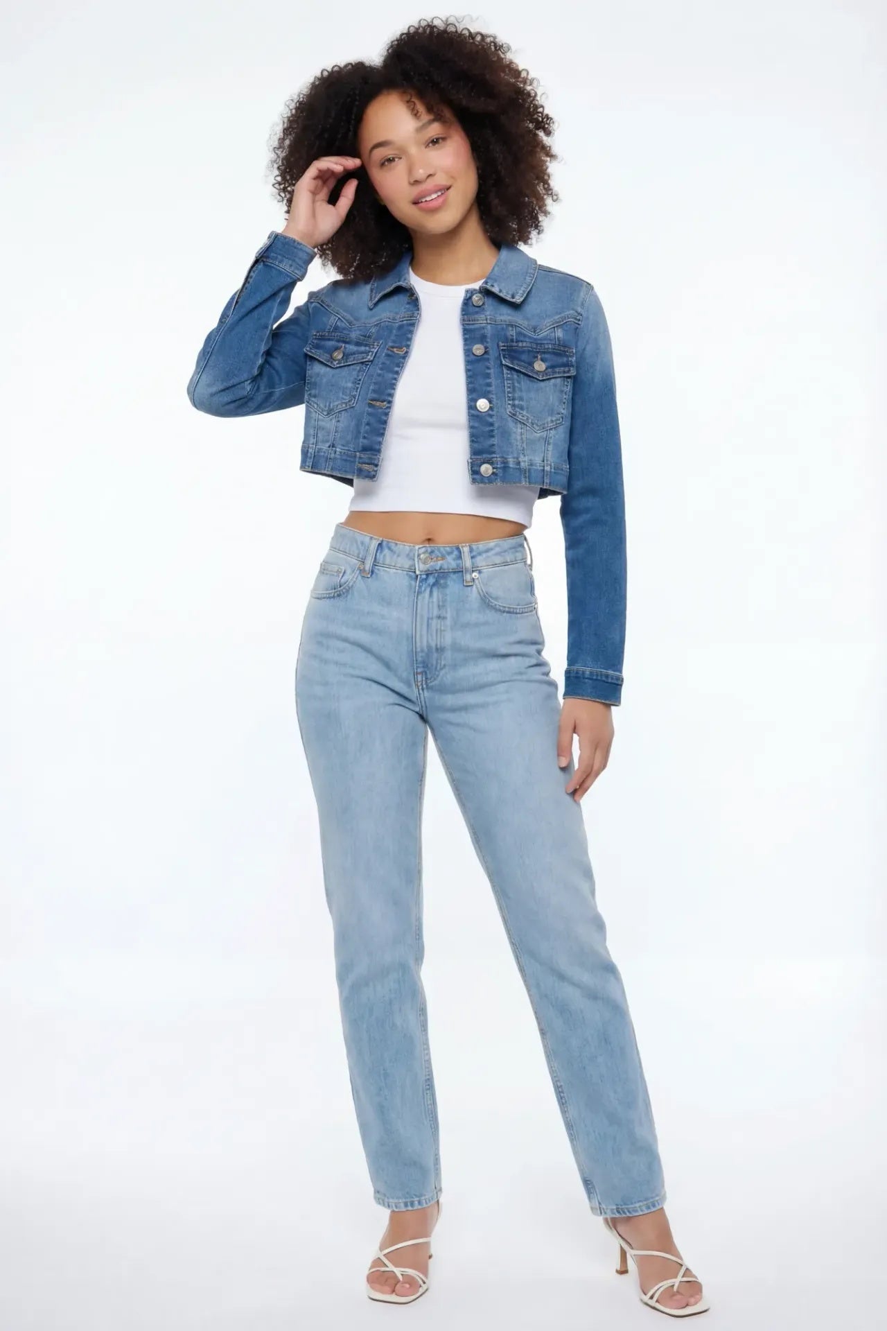 Classic Cropped Denim Jacket