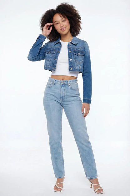 Classic Cropped Denim Jacket