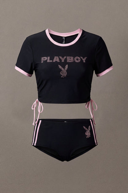 Playboy Rhinestone Cheeky Bikini Bottom