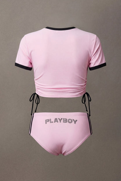 Playboy Rhinestone Cheeky Bikini Bottom