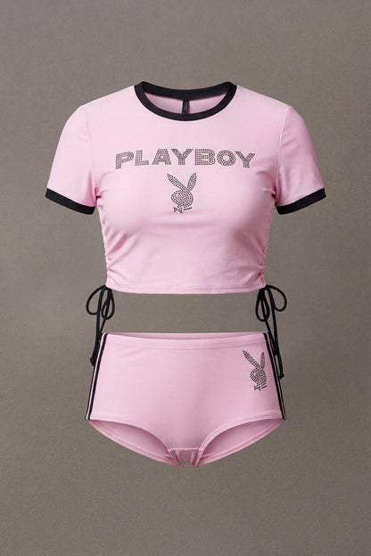 Playboy Rhinestone Cheeky Bikini Bottom