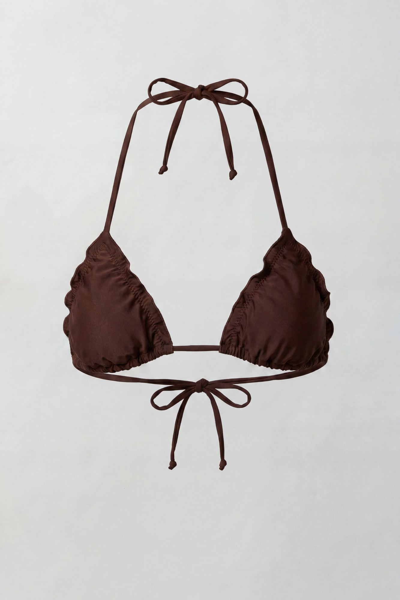 Ruffle Triangle Bikini Top