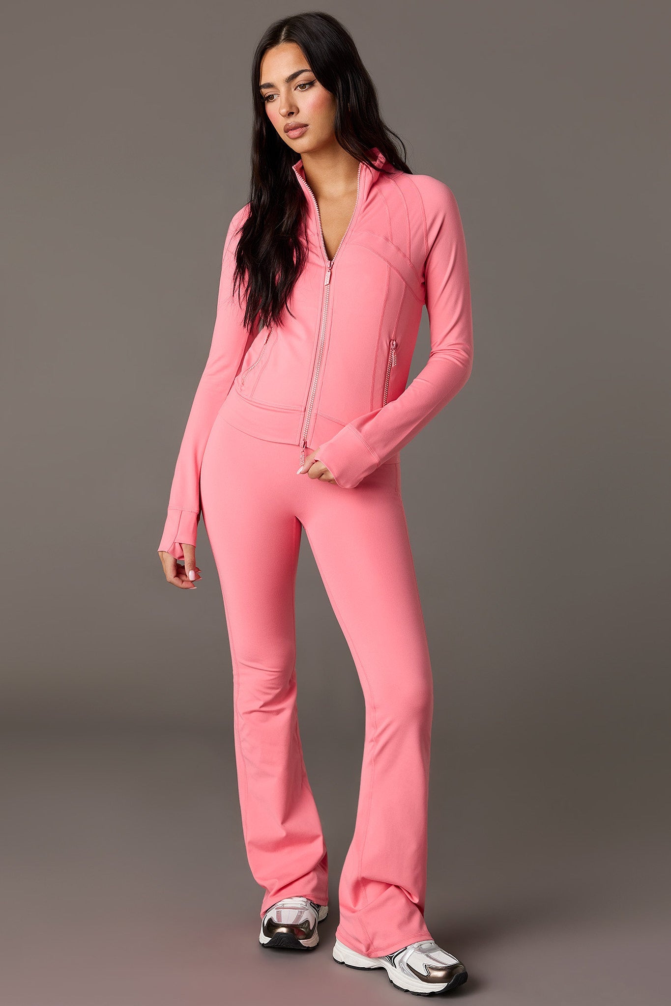 Playboy High Density Rhinestone 2 Way Zip Jacket