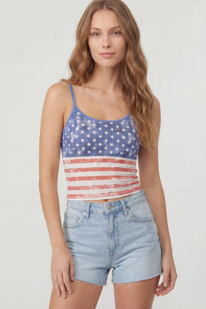 USA Flag Print Cami