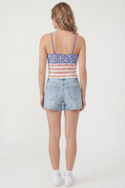 USA Flag Print Cami