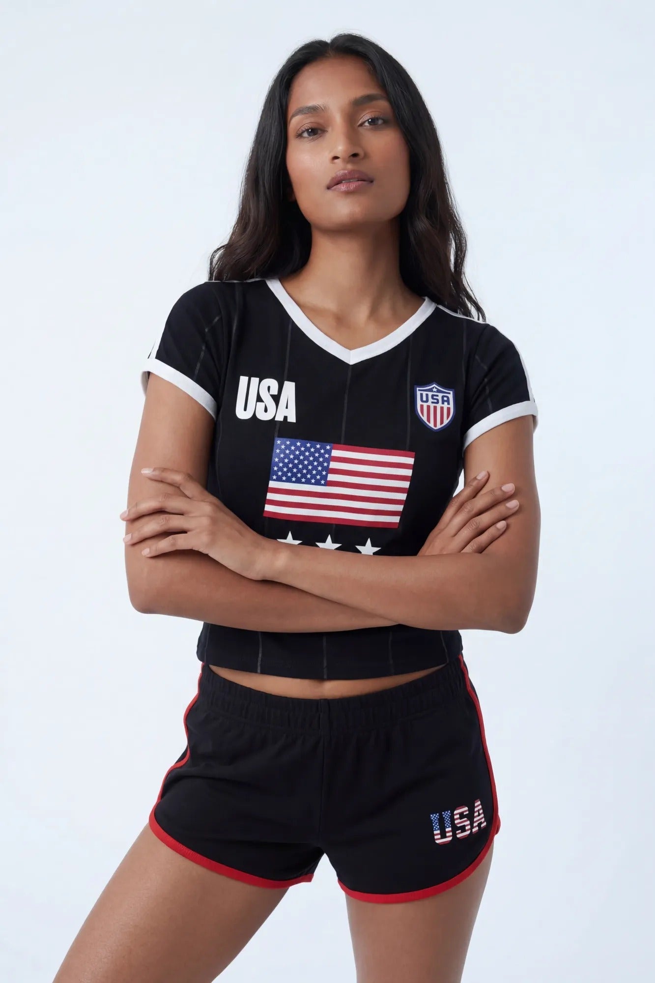 USA Graphic Ringer Tee