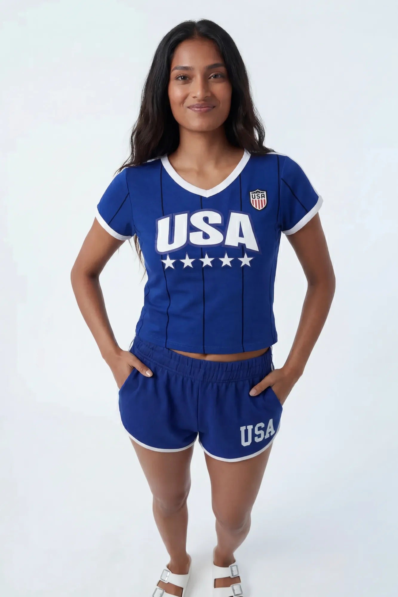 USA Graphic Ringer Tee