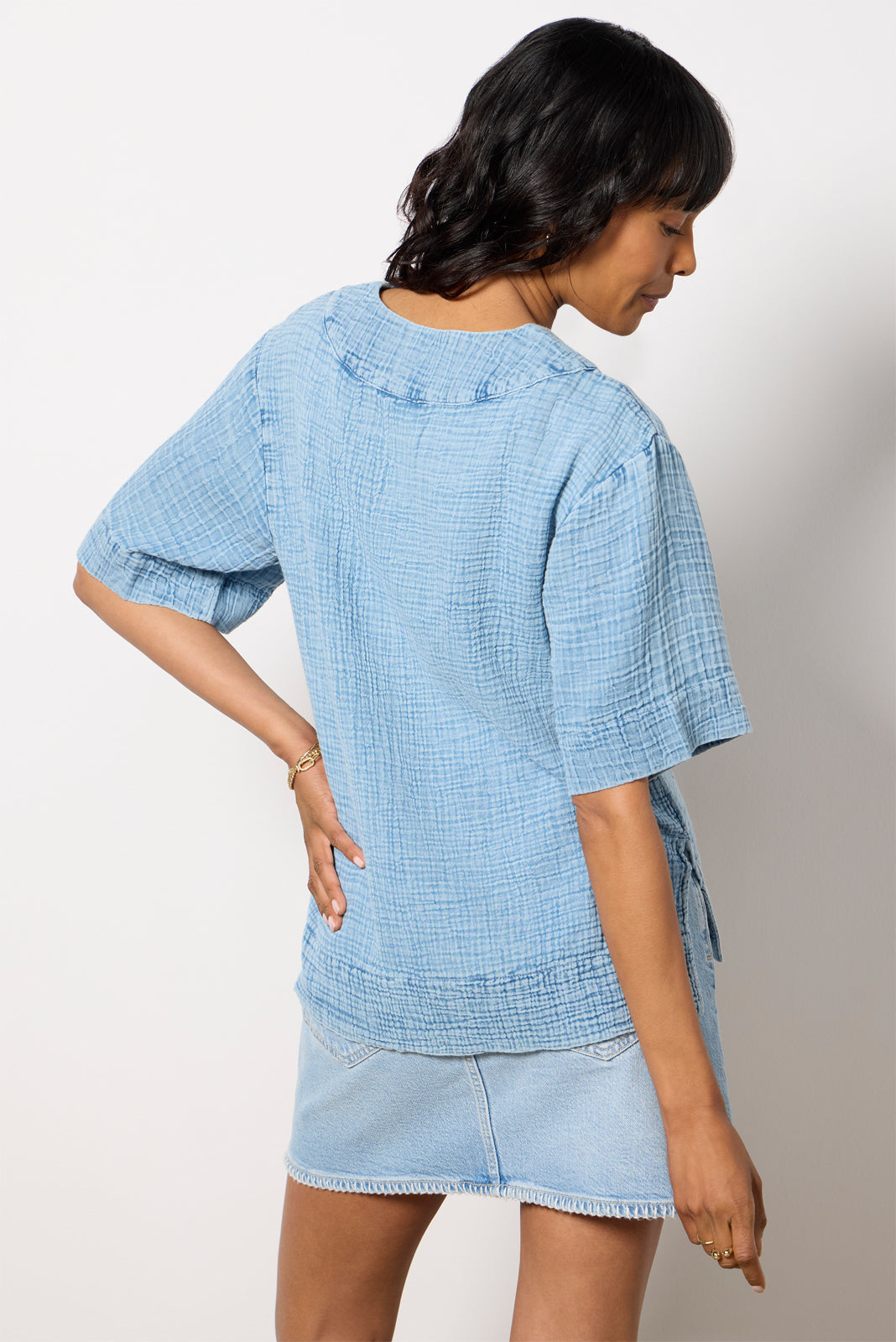Dune Cotton Gauze Popover