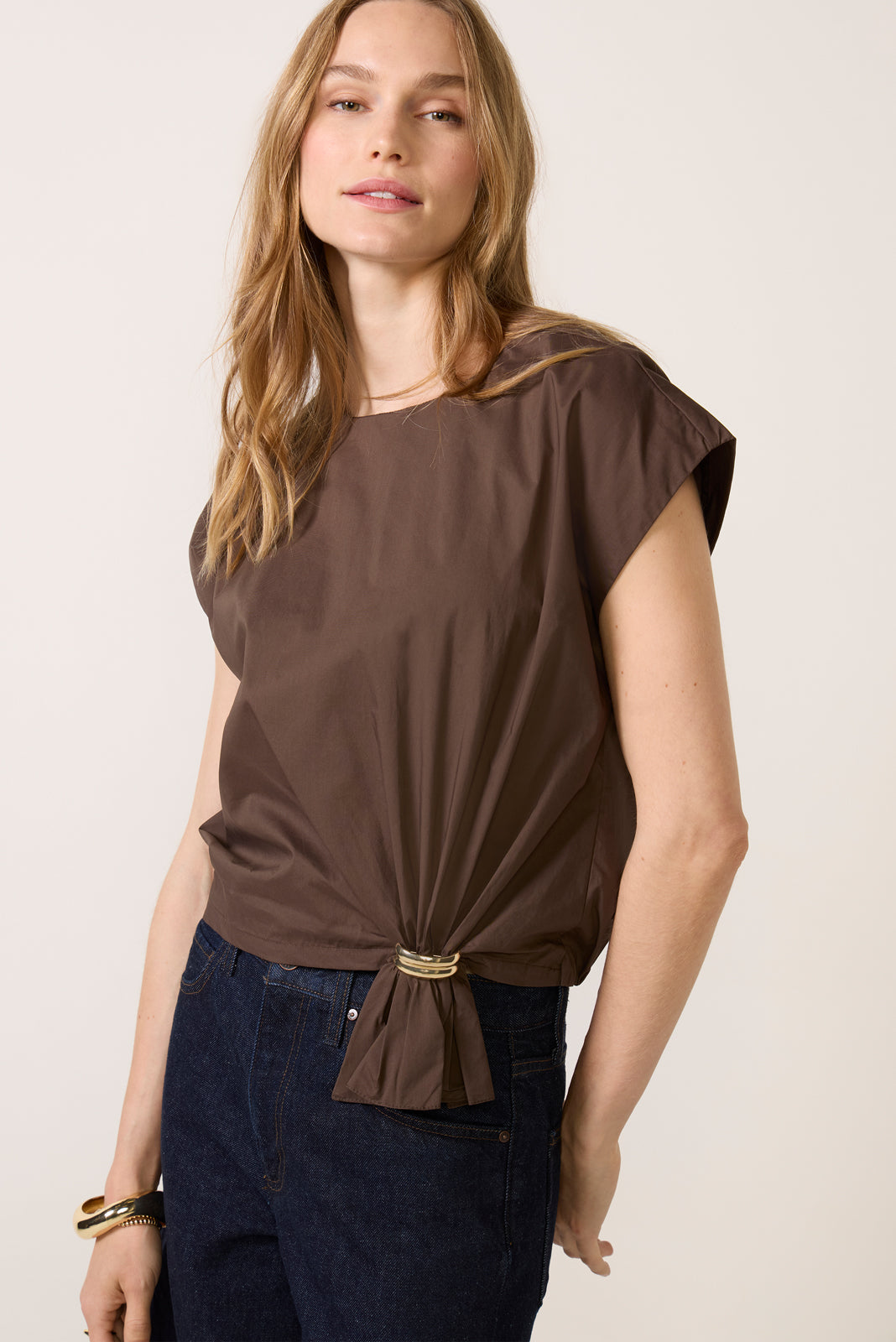 Cora Tie Bottom Blouse