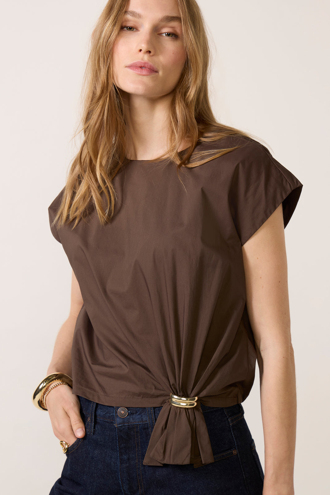 Cora Tie Bottom Blouse