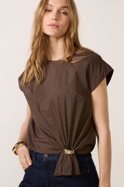 Cora Tie Bottom Blouse