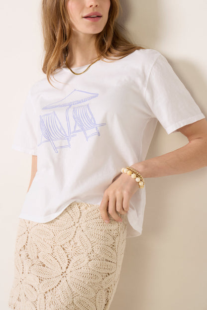 Blue Beach Chairs Tee