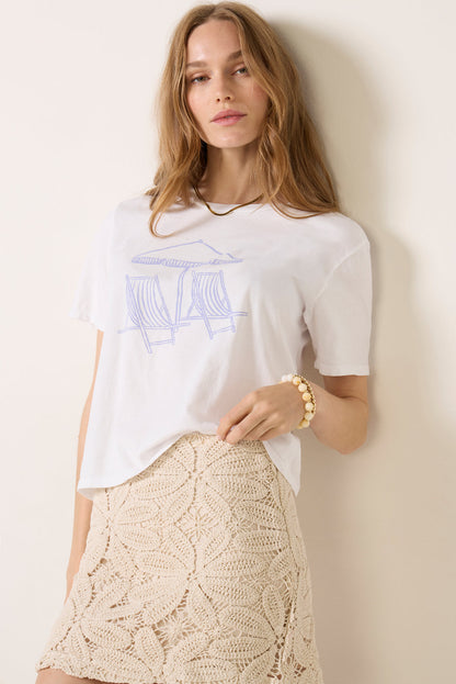 Blue Beach Chairs Tee