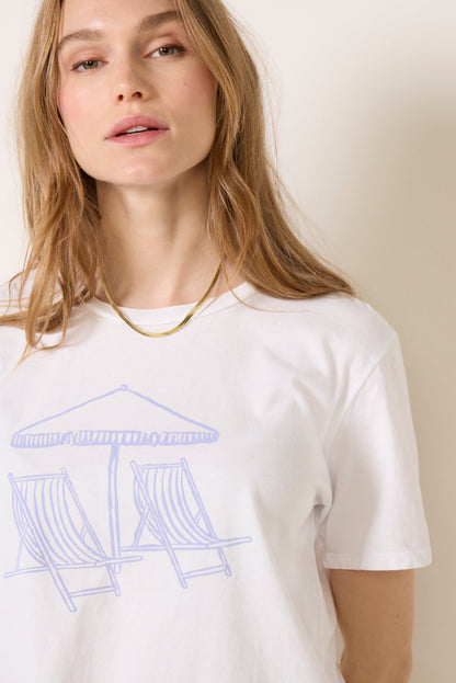 Blue Beach Chairs Tee