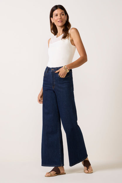 High Waist Palazzo Ankle
