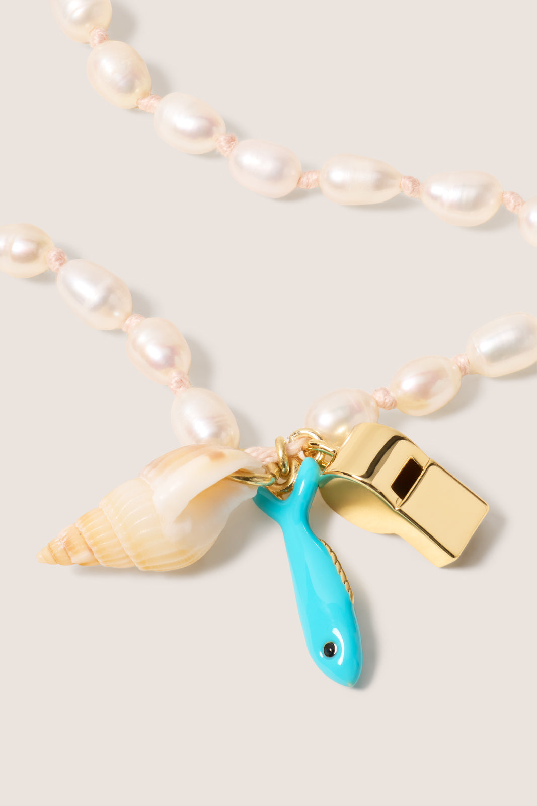 Freshwater Pearl Charm Necklace