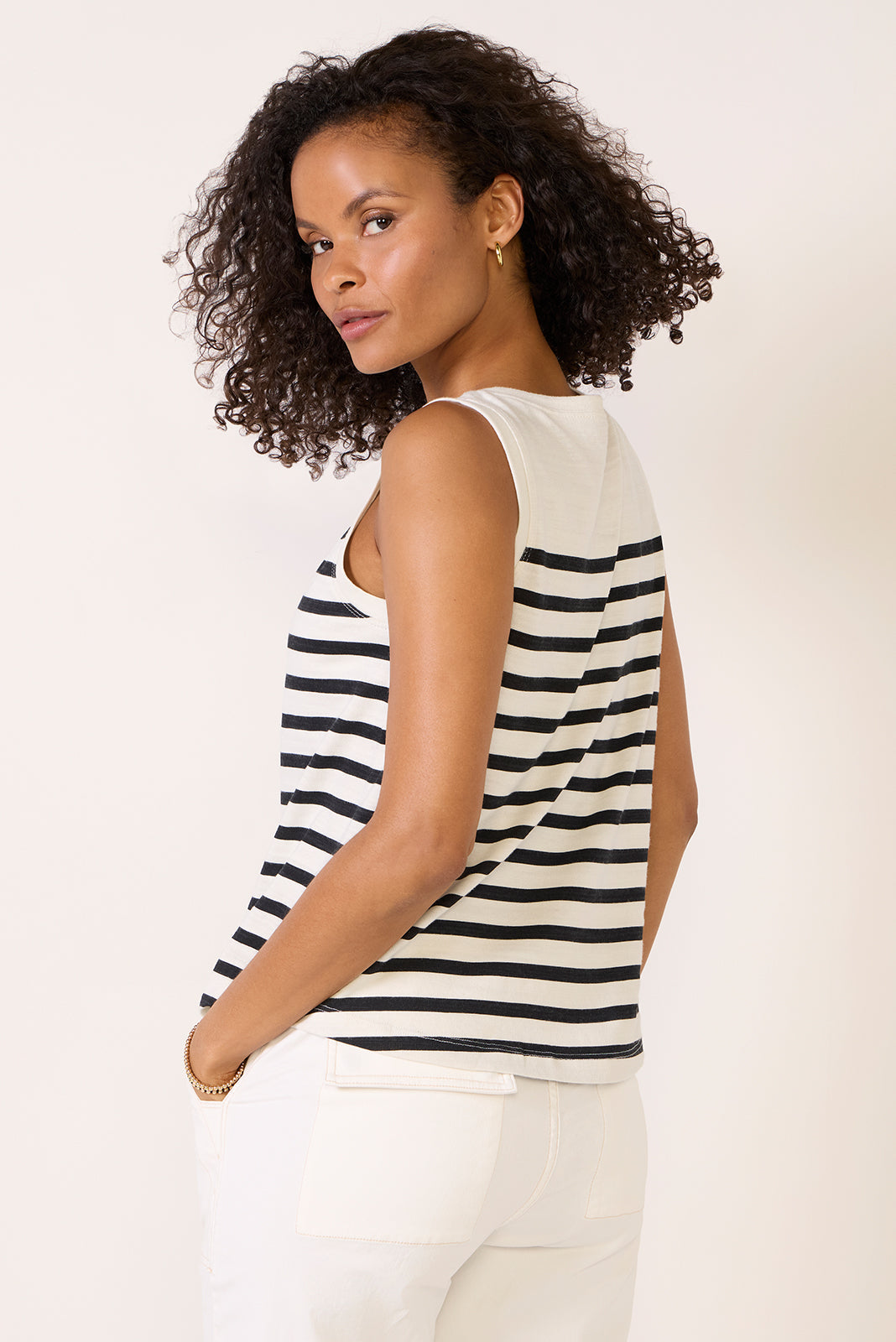 Esme Striped Henley Tank
