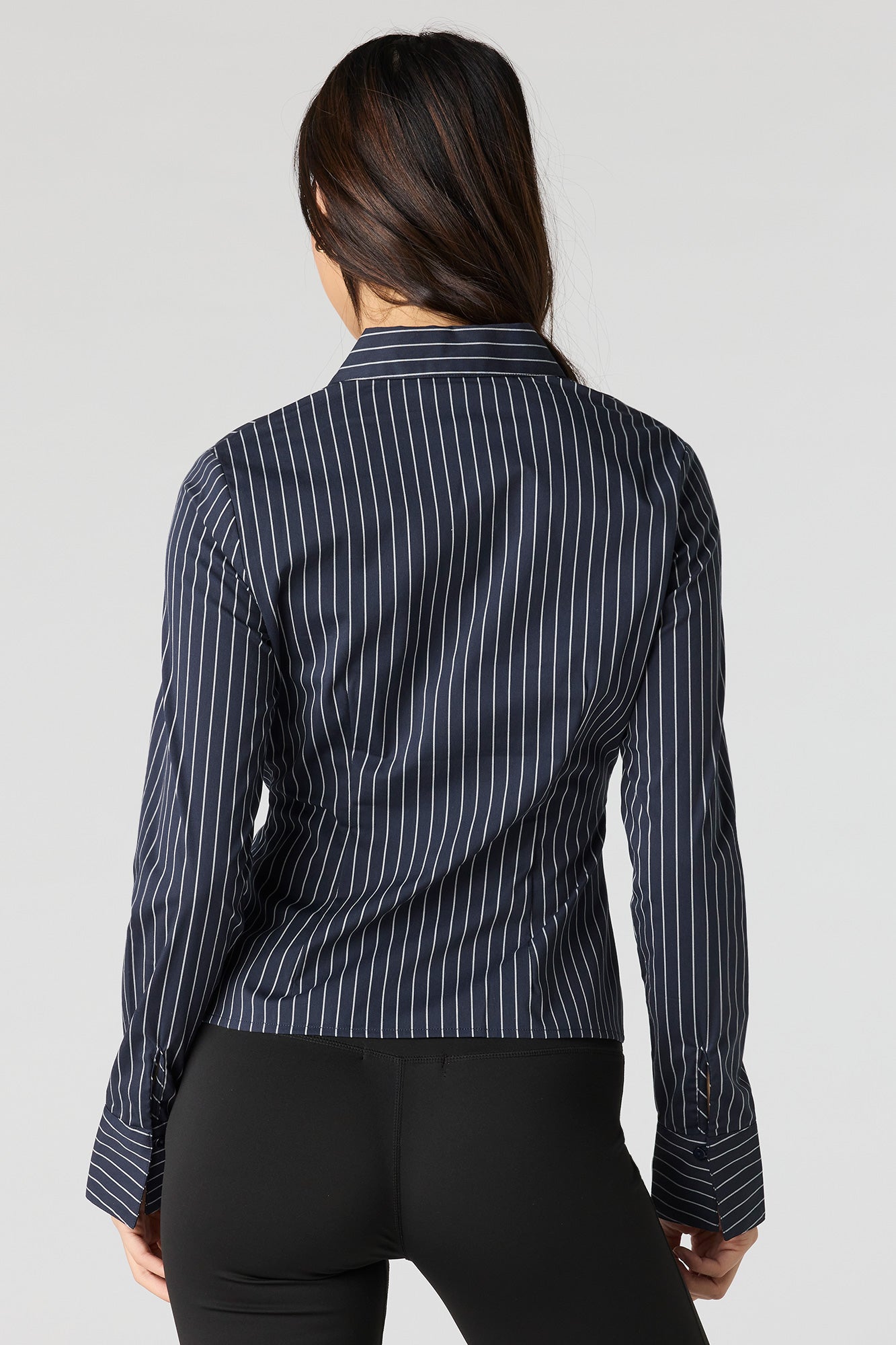 Slim Fit Button-Up Top