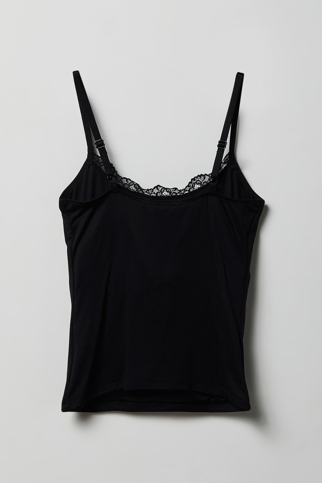 Luxe Heavy Contour Braless Lace Trim Tank