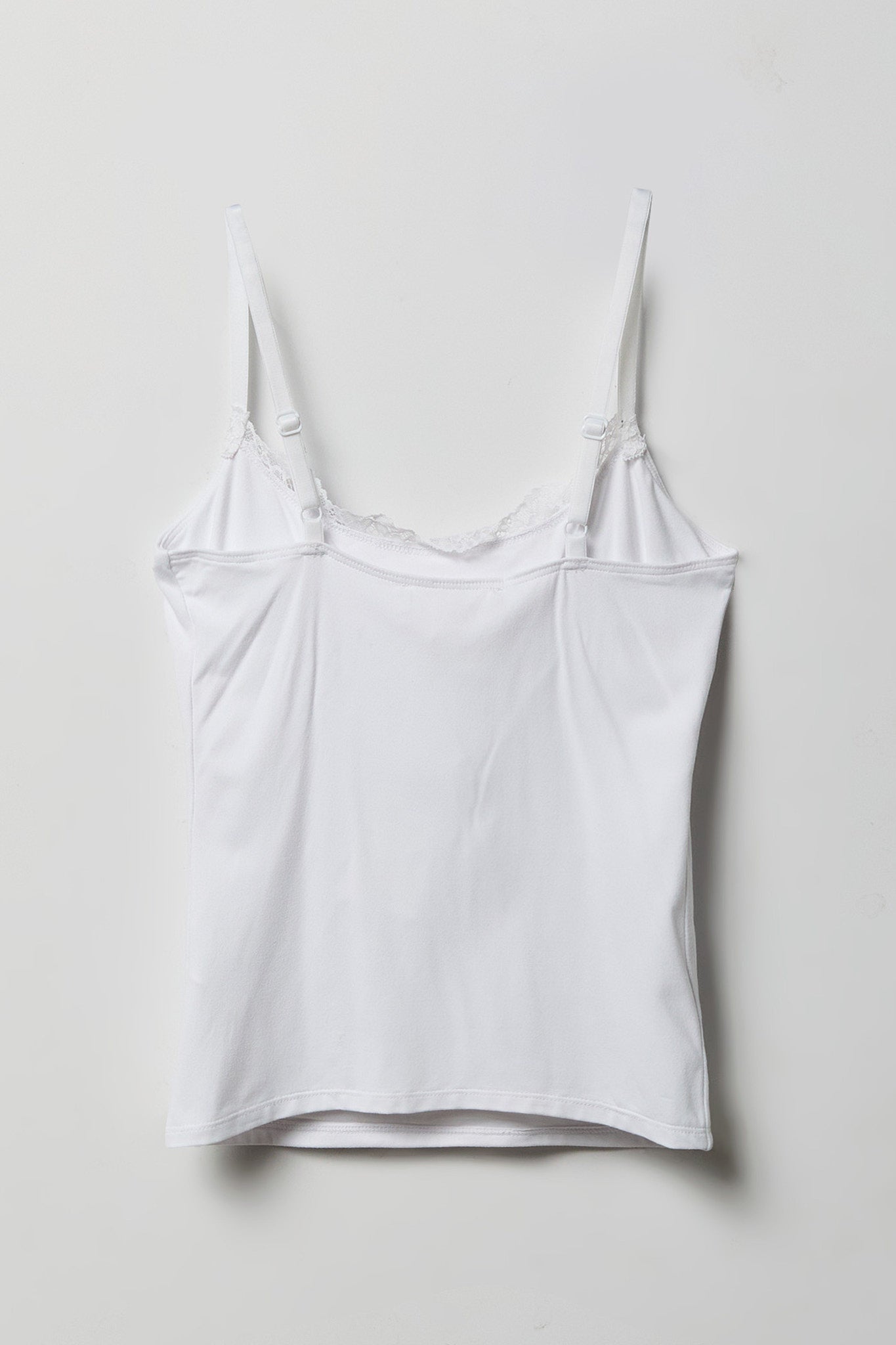 Luxe Heavy Contour Braless Lace Trim Tank