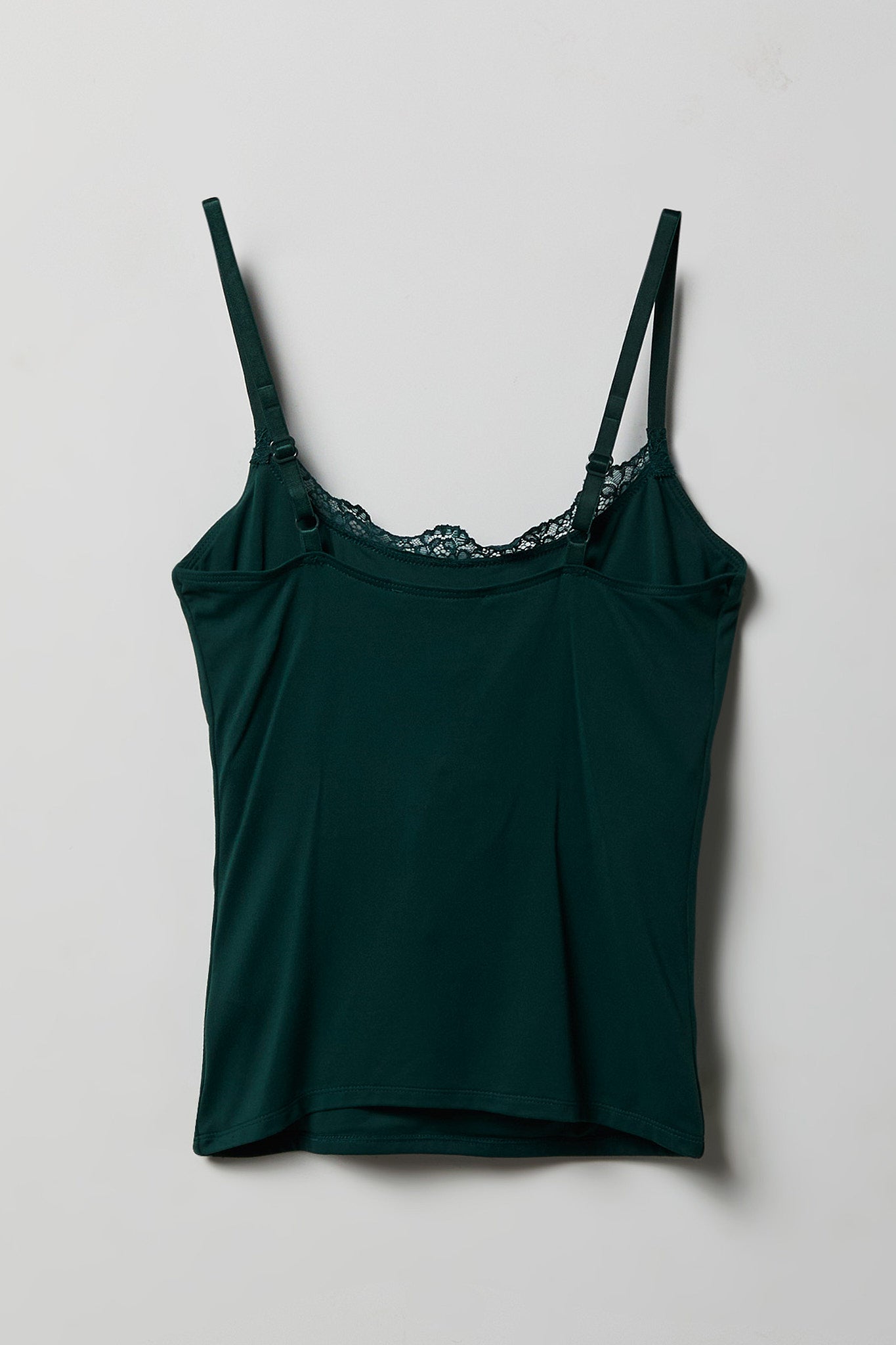 Luxe Heavy Contour Braless Lace Trim Tank