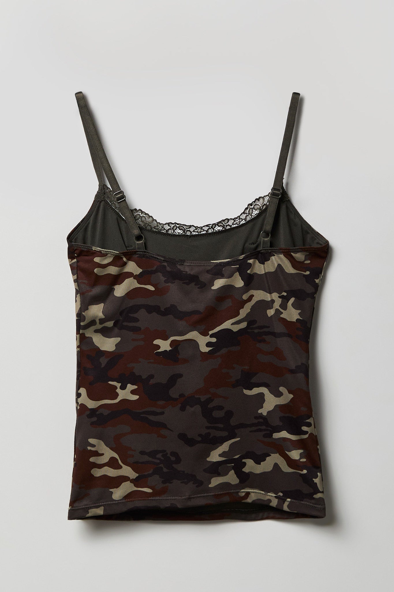 Luxe Heavy Contour Braless Lace Trim Tank
