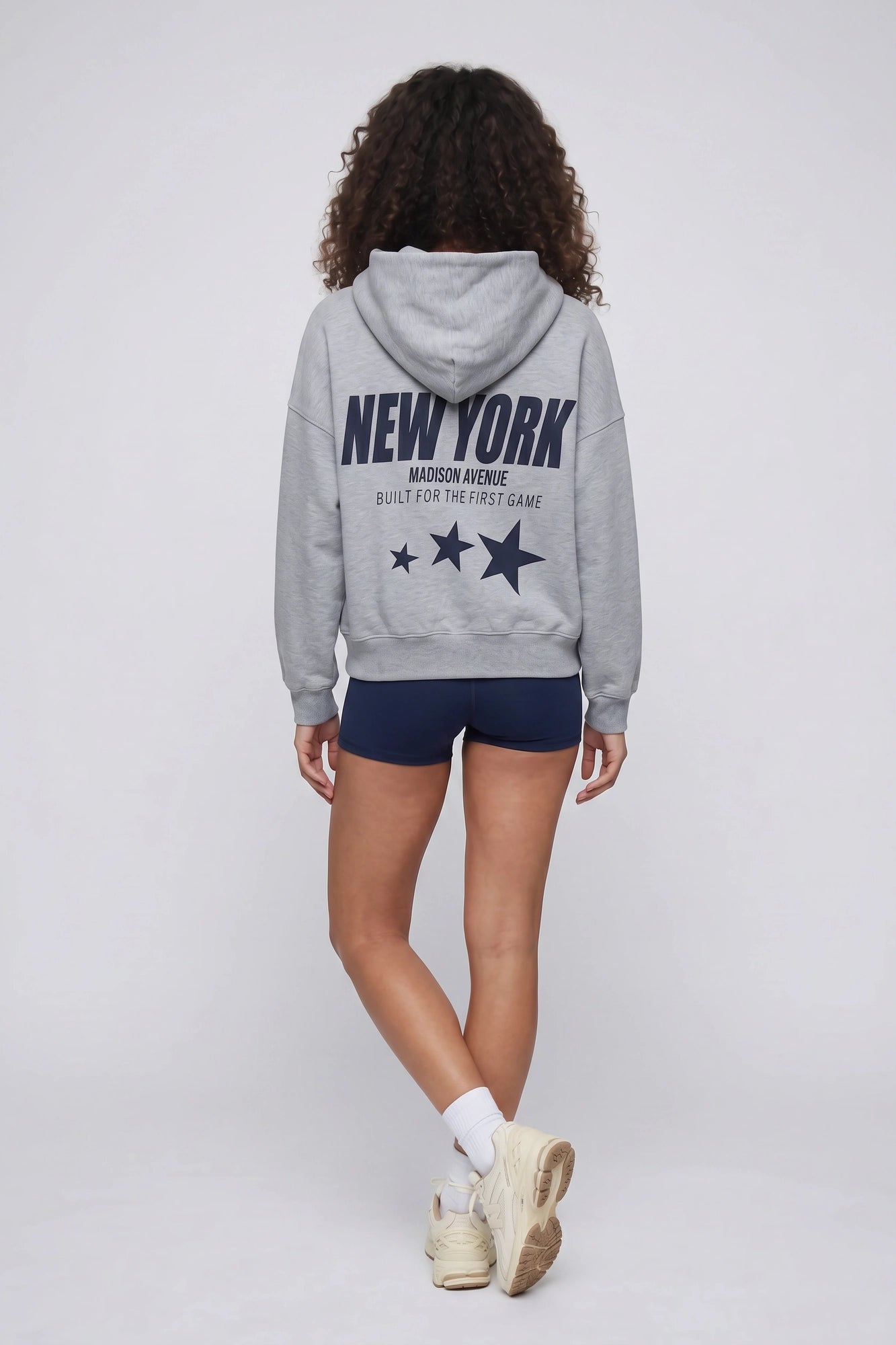 Graphic Boxy Fleece Hoodie