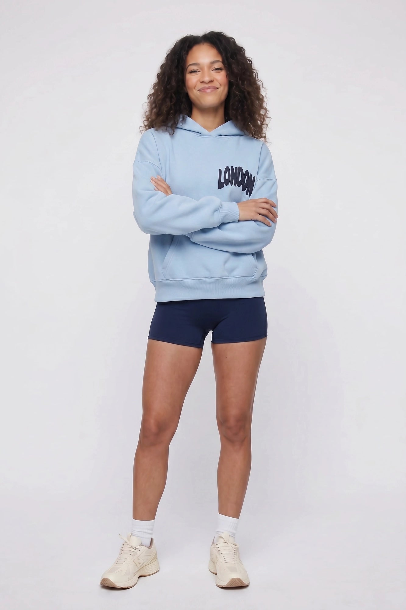 Graphic Boxy Fleece Hoodie