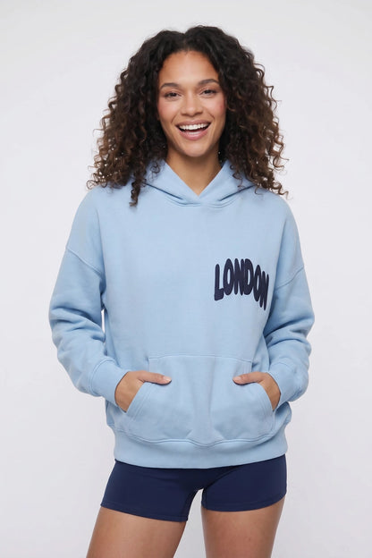 Graphic Boxy Fleece Hoodie