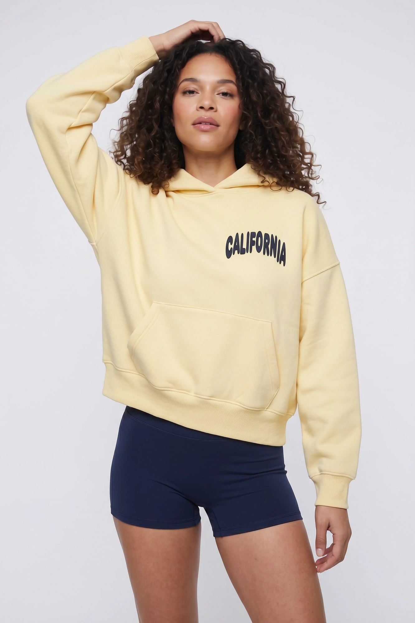 Graphic Boxy Fleece Hoodie