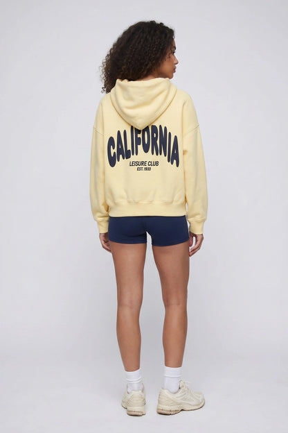 Graphic Boxy Fleece Hoodie