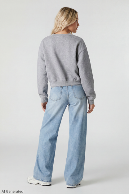 Fleece Boxy Sweatshirt