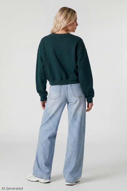 Fleece Boxy Sweatshirt