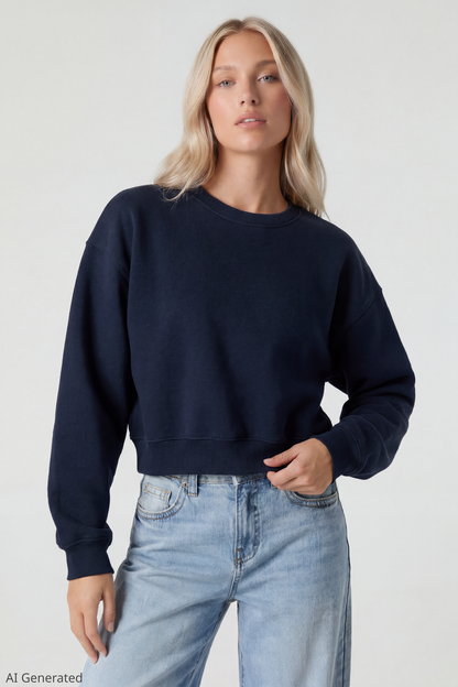 Fleece Boxy Sweatshirt