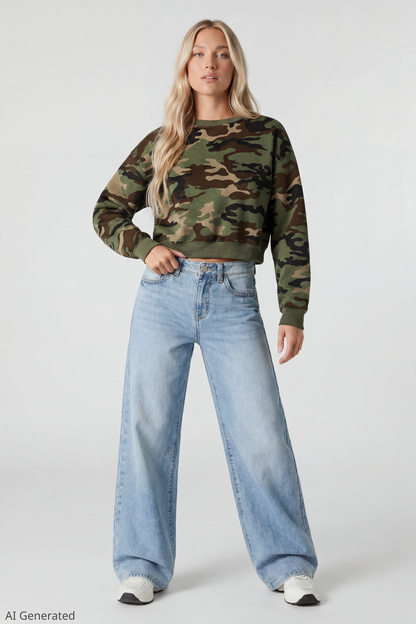 Fleece Boxy Sweatshirt