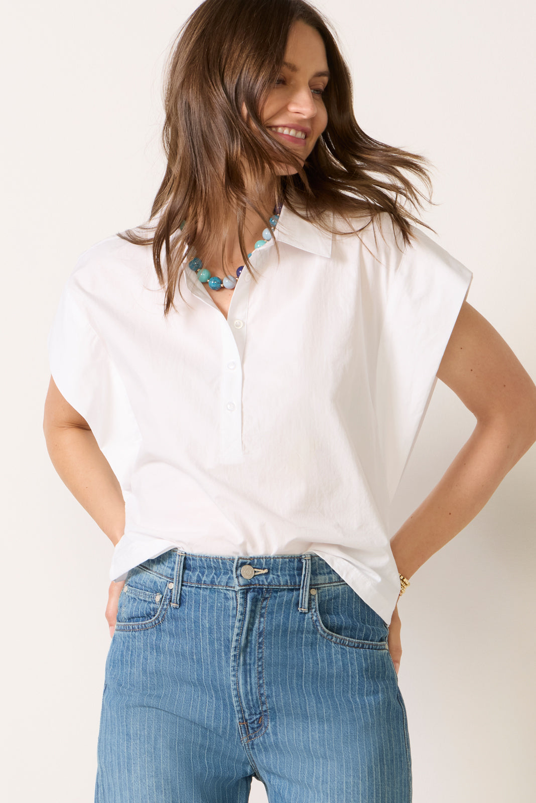 Erica Extended Shoulder Shirt