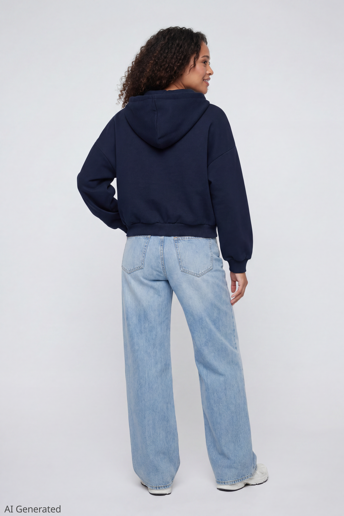 Fleece Boxy Zip Hoodie