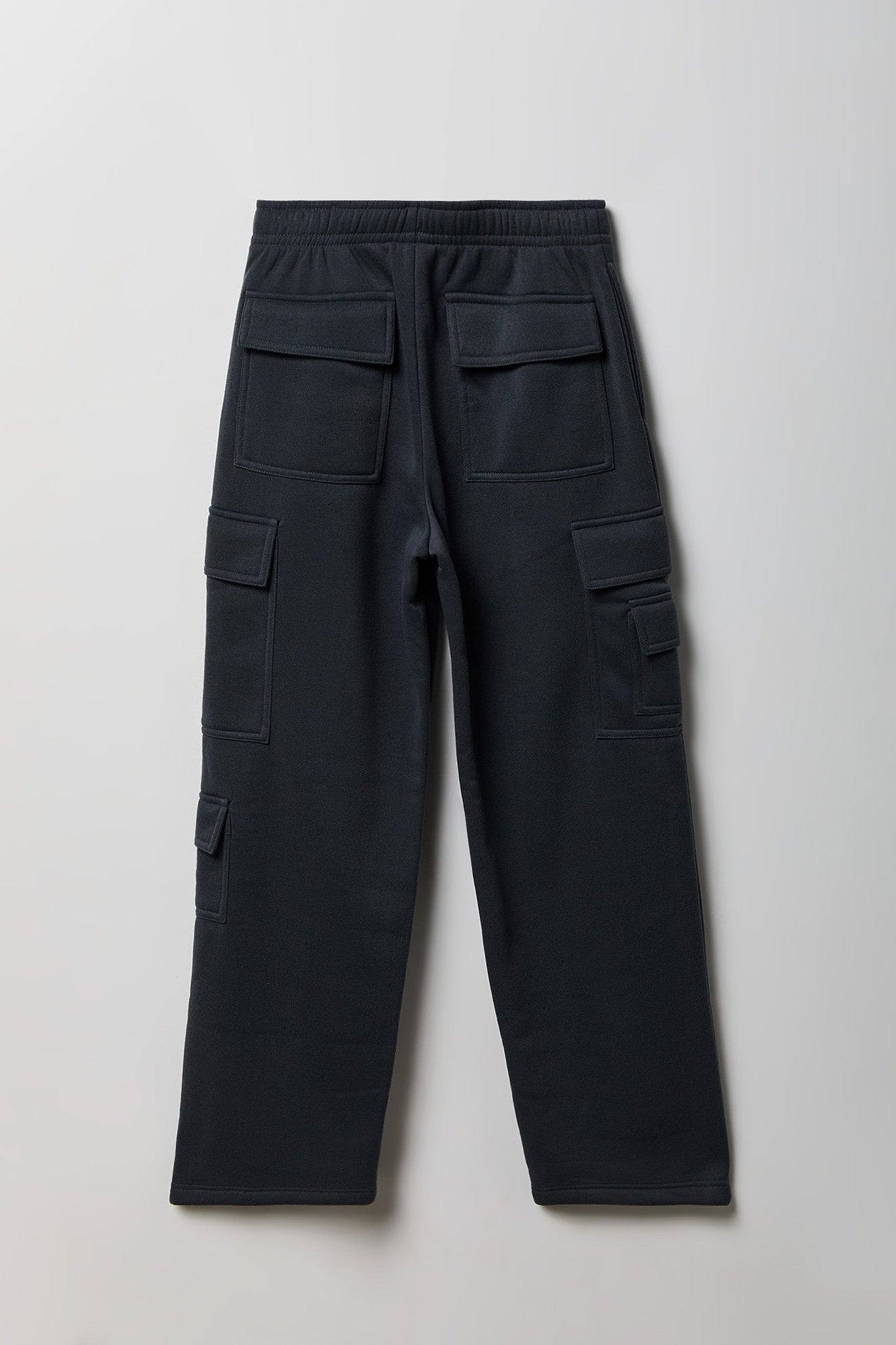 Fleece Low Rise Wide Leg Cargo Sweatpant